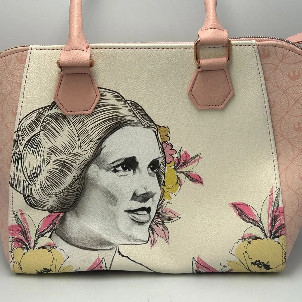 Loungefly Star Wars Princess Leia Handbag Disney Purse Pink Floral Hot Topic